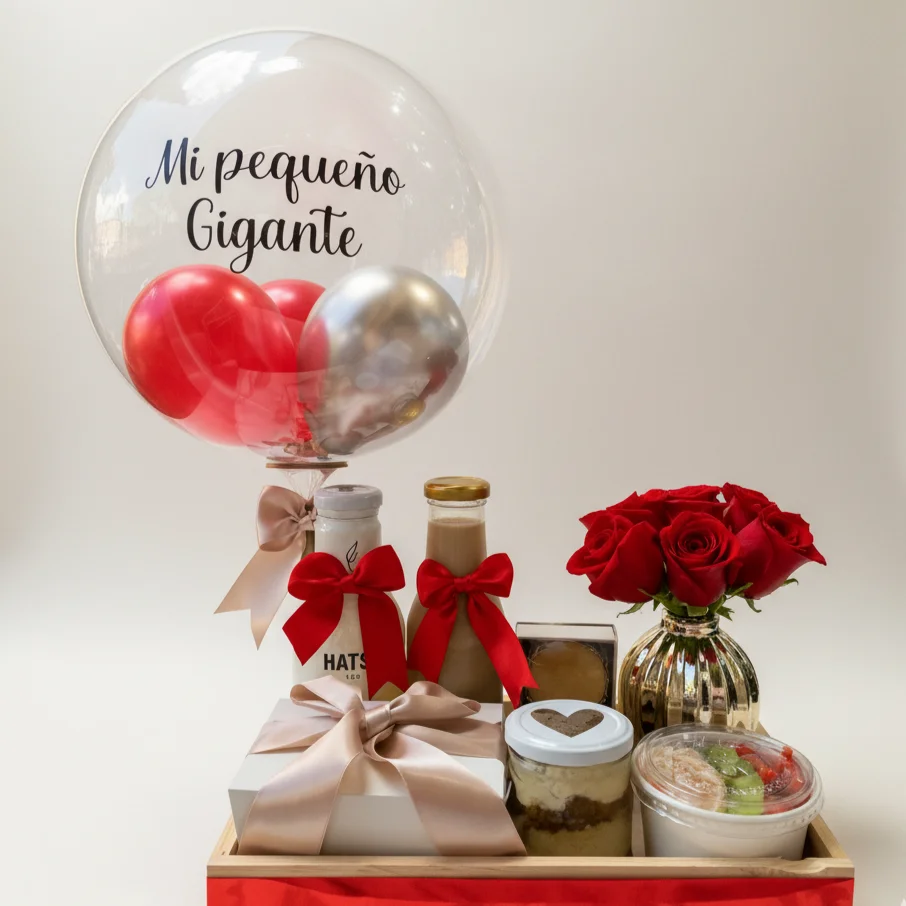 Romance en Bandeja - Desayuno Premium con Flores
